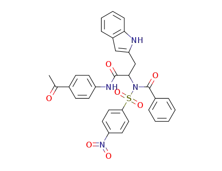 N-(4-acetylphenyl)-3-(1H-indol-2-yl)-2-[N-(4-nitrobenzenesulfonyl)-1-phenyl formamido]propanamide