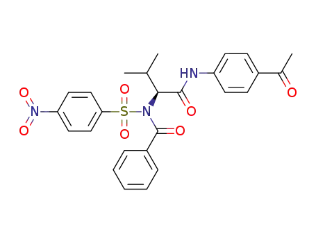 N-(4-acetylphenyl)-3-methyl-2-[N-(4-nitrobenzenesulfonyl)-1-phenylformamido]butanamide