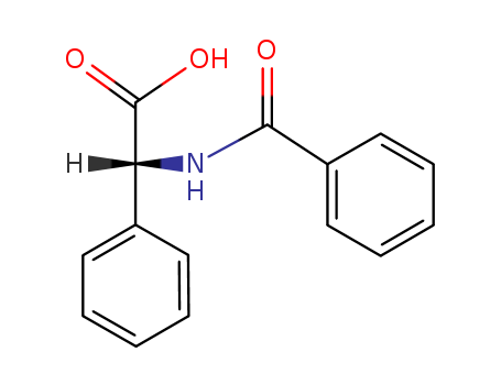 Benzeneacetic acid, α-(benzoylamino)-, (αR)-(10419-67-7)