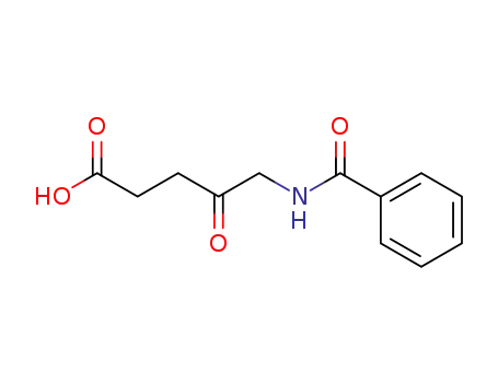 Molecular Structure of 102872-00-4 (Pentanoic acid, 5-(benzoylamino)-4-oxo-)