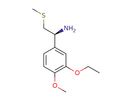 (1S)-1-(3-ethoxy-4-methoxyphenyl)-2-(methylthio)ethan-1-amine