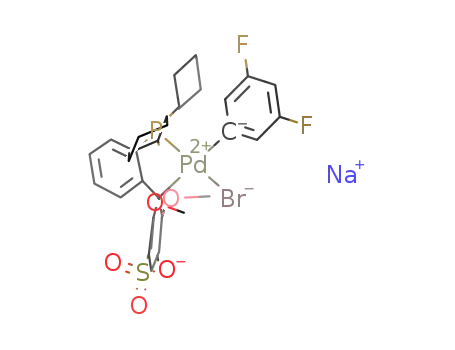 C32H37BrF2O5PPdS(1-)*Na(1+)