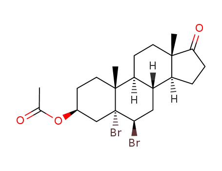 3α,6β-dibromo-3β-acetoxyandrostan-17-one