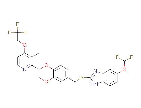 2-(4-((4-(2,2,2-trifluoroethoxy)-3-methylpyridin-2-yl)methoxy)-3-methoxybenzylthio)-5-(difluoromethoxy)-1H-benzo[d]imidazole