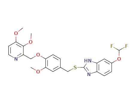 2-(4-((3,4-dimethoxypyridin-2-yl)methoxy)-3-methoxybenzylthio)-5-(difluoromethoxy)-1H-benzo[d]imidazole
