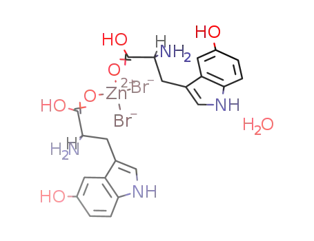 [zinc(II)(L-5-hydroxytryptophan)2(bromide)2] monohydrate