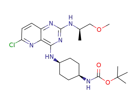 tert-butyl ((1S,4s)-4-((6-chloro-2-(((R)-1-methoxypropan-2-yl)amino)pyrido[3,2-d]pyrimidin-4-yl)amino)cyclohexyl)carbamate