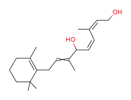 (+/-)-3,7-dimethyl-9-(2,6,6-trimethyl-cyclohex-1-enyl)-nona-2c,4c,7ξ-triene-1,6-diol