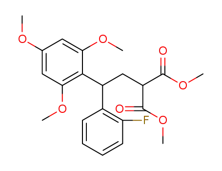 dimethyl 2-(2-(2-fluorophenyl)-2-(2,4,6-trimethoxyphenyl)ethyl)malonate