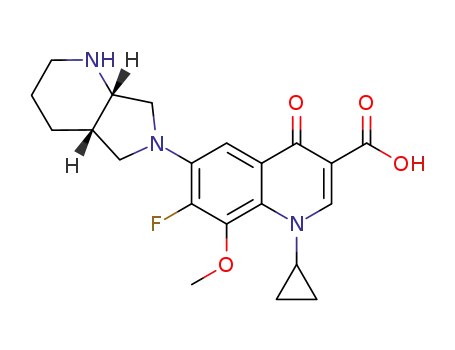1-cyclopropyl-7-fluoro-8-methoxy-6-((4aS,7aS)-octahydro-6H-pyrrolo[3,4-b]pyridin-6-yl)-4-oxo-1,4-dihydroquinoline-3-carboxylic acid