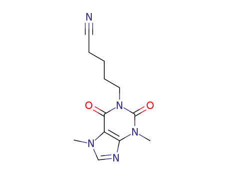 5-(3,7-dimethyl-2,6-dioxo-2,3,6,7-tetrahydro-1H-purin-1-yl)pentanenitrile