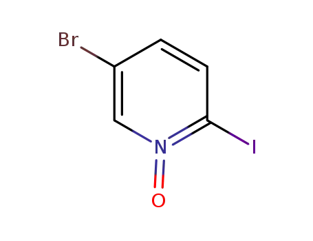 5-bromo-2-iodopyridine N-oxide
