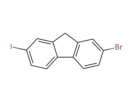 Molecular Structure of 123348-27-6 (2-Bromo-7-iodo-9H-fluoren)