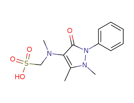 Molecular Structure of 50567-35-6 ([(2,3-dihydro-1,5-dimethyl-3-oxo-2-phenyl-1H-pyrazol-4-yl)methylamino]methanesulphonic acid)