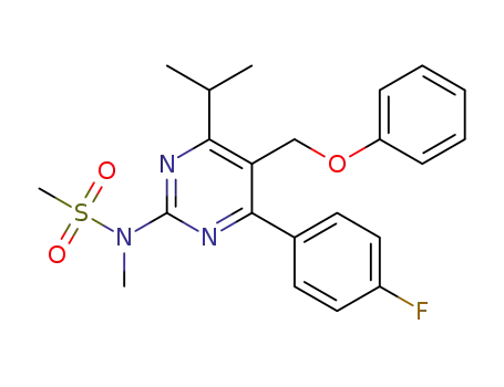 N-(4-(4-fluorophenyl)-6-isopropyl-5-(phenoxymethyl)pyrimidin-2-yl)-N-methylmethanesulfonamide