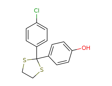 4-(2-(4-chlorophenyl)-1,3-dithiolan-2-yl)phenol
