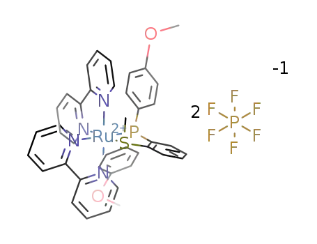 [Ru(2,2’-bipyridine)2((2-(methylthio)phenyl)bis(4-methoxyphenyl)phosphane)](PF6)2