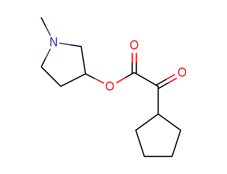1-methylpyrrolidin-3-yl 2-cyclopentyl-2-oxoacetate