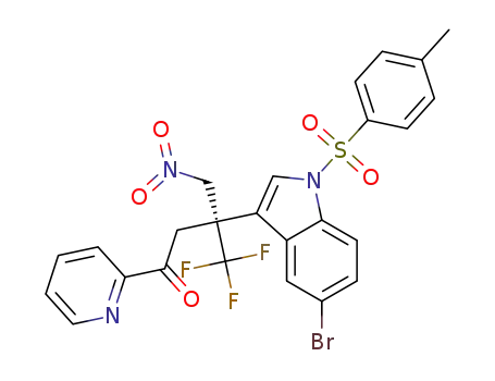 (S)-3-(5-bromo-1-tosyl-1H-indol-3-yl)-4,4,4-trifluoro-3-(nitromethyl)-1-(pyridin-2-yl)butan-1-one