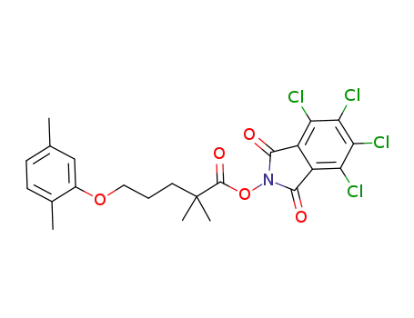 4,5,6,7-tetrachloro-1,3-dioxoisoindolin-2-yl 5-(2,5-dimethylphenoxy)-2,2-dimethylpentanoate