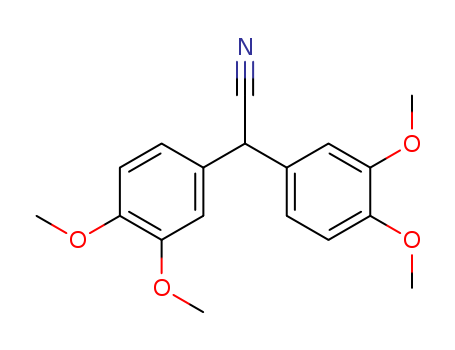 2,2-bis(3,4-dimethoxyphenyl)acetonitrile cas  7250-04-6
