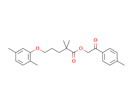 2-oxo-2-(p-tolyl)ethyl 5-(2,5-dimethylphenoxy)-2,2-dimethylpentanoate