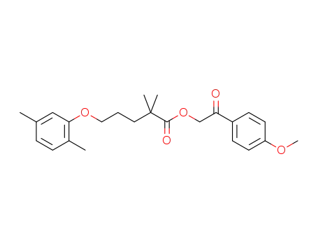 2-(4-methoxyphenyl)-2-oxoethyl 5-(2,5-dimethylphenoxy)-2,2-dimethylpentanoate