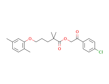 2-(4-chlorophenyl)-2-oxoethyl 5-(2,5-dimethylphenoxy)-2,2-dimethylpentanoate