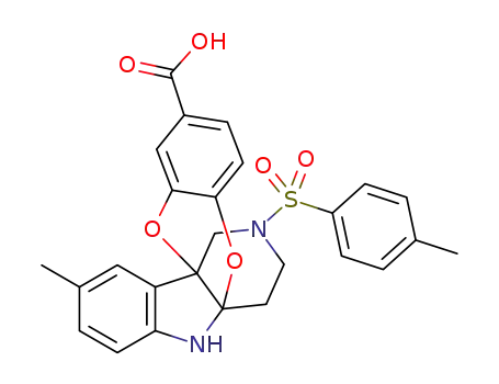 9-methyl-13-tosyl-6H-5a,10b-(ethanoiminomethano)benzo[5,6][1,4]dioxino[2,3-b]indole-2-carboxylic acid