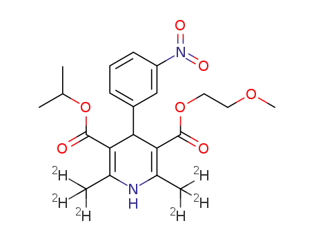3-isopropyl 5-(2-methoxyethyl) 2,6-bis(methyl-d3)-4-(3-nitrophenyl)-1,4-dihydropyridine-3,5-dicarboxylate