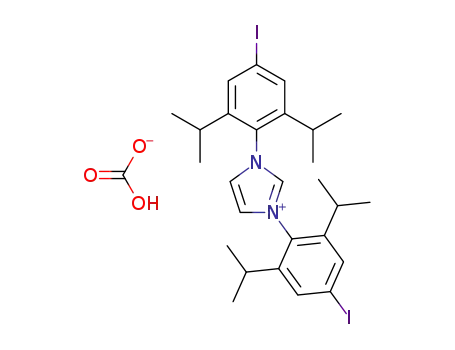 1,3-bis(4-iodo-2,6-diisopropylphenyl)-1H-imidazol-3-ium bicarbonate