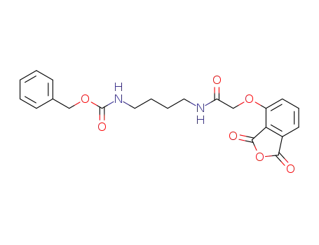 benzyl (4-(2-((1,3-dioxo-1,3-dihydroisobenzofuran-4-yl)oxy)acetamido)butyl)carbamate