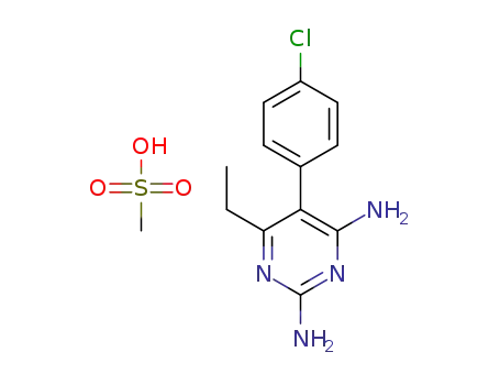 5-(4-chlorophenyl)-6-ethyl-2,4-pyrimidinediamine methane sulfonic acid