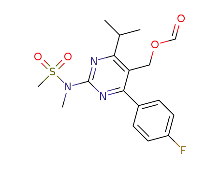 (4-(4-fluorophenyl)-6-isopropyl-2-(N-methylmethylsulfonamido)pyrimidin-5-yl)methyl formate