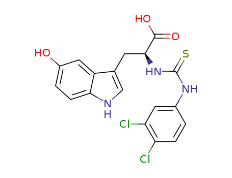 2-(3-(3,4-dichlorophenyl)thioureido)-3-(5-hydroxy-1H-indol-3-yl)propanoic acid