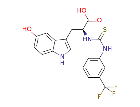 3-(5-hydroxy-1H-indol-3-yl)-2-(3-(3-trifluoromethylphenyl)thioureido)propanoic acid