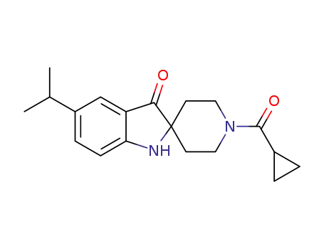 N-(cyclopropanecarbonyl)-5-isopropylspiro[indoline-2,4'-piperidin]-3-one
