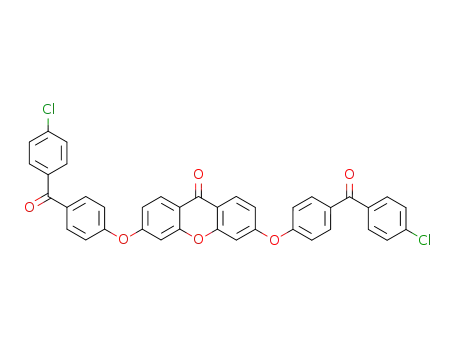 3,6-bis-(4'-(4''-chlorobenzoyl)phenoxy)xanthone
