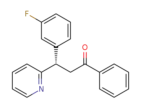 (S)-3-(3-fluorophenyl)-1-phenyl-3-(pyridin-2-yl)propan-1-one