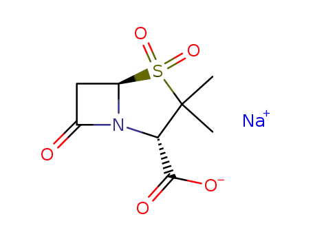 Molecular Structure of 69388-84-7 (Sulbactam sodium)