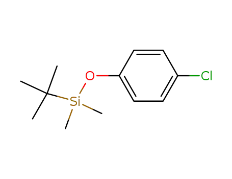 Molecular Structure of 126644-72-2 (Silane, (4-chlorophenoxy)(1,1-dimethylethyl)dimethyl-)