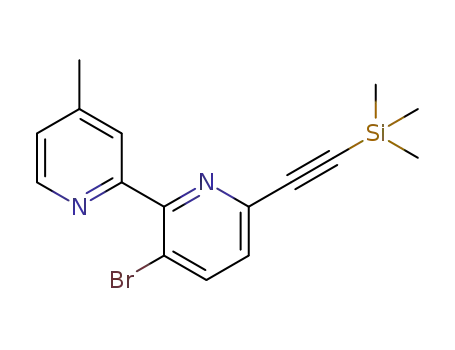 3-bromo-4'-methyl-6-((trimethylsilyl)ethynyl)-2,2'-bipyridine