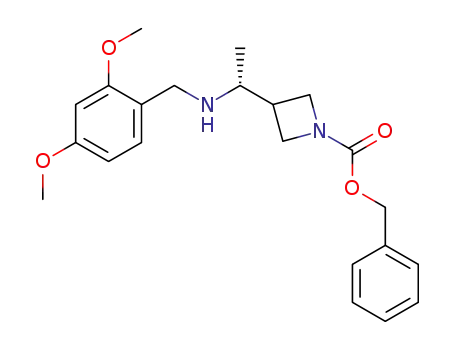 (R)-benzyl 3-(1-((2,4-dimethoxybenzyl)amino)ethyl)azetidine-1-carboxylate