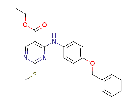ethyl 4-((4-(benzyloxy)phenyl)amino)-2-(methylthio)pyrimidine-5-carboxylate