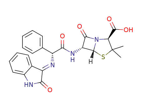 (6R)-3,3-dimethyl-7-oxo-6-(2-(([E]-2-oxoindolin-3-ylidene)amino)-2-phenylacetamido)-4-thia-1-azabicyclo[3.2.0]hept ane-2-carboxylic acid