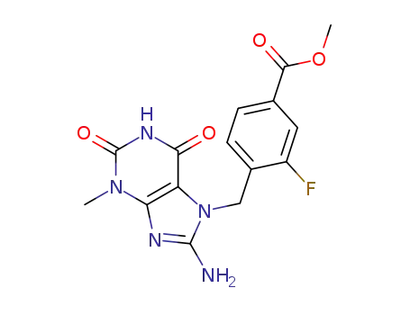 methyl 4-((8-amino-3-methyl-2,6-dioxo-1,2,3,6-tetrahydro-7H-purin-7-yl)methyl)-3-fluorobenzoate