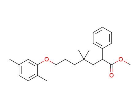 methyl 7-(2,5-dimethylphenoxy)-4,4-dimethyl-2-phenylheptanoate