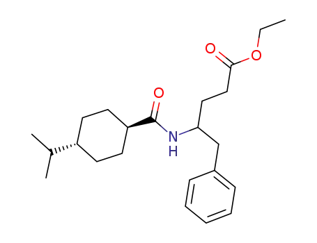 ethyl 4-((1r,4r)-4-isopropylcyclohexanecarboxamido)-5-phenylpentanoate