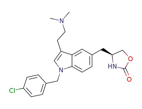 (S)-4-((1-(4-chlorobenzyl)-3-(2-(dimethylamino)ethyl)-1H-indol-5-yl)methyl)oxazolidin-2-one