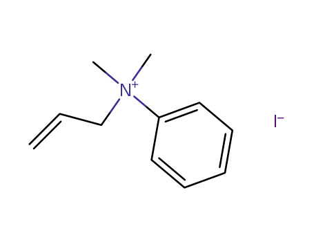Molecular Structure of 73680-59-8 (N,N-dimethyl-N-(prop-2-en-1-yl)anilinium iodide)